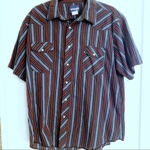 Wrangler pearl snap cowboy vintage shortsleeve